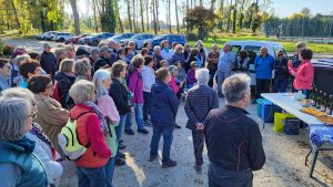 Pots de bienvenue à la marche de la semaine du 13 au 16 octobre 2025